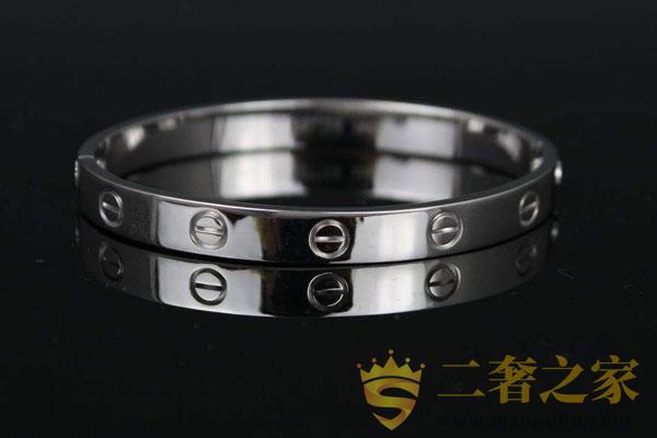 18K白金手镯