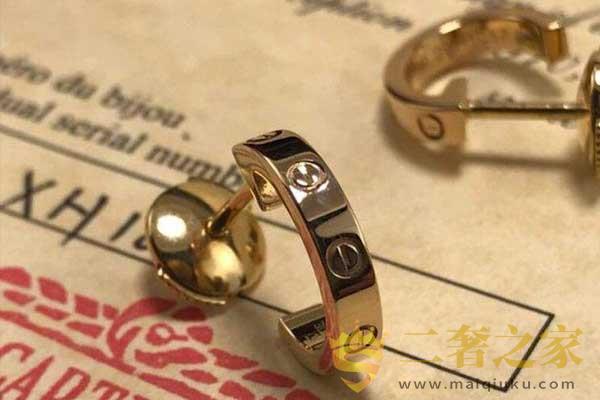 18K玫瑰金耳环