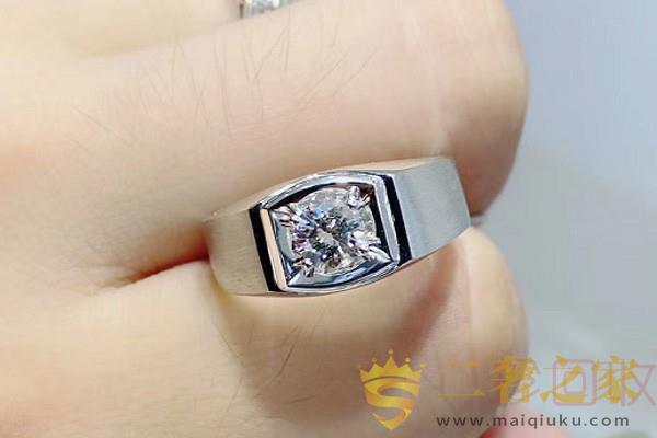 周大福50分男士钻石戒指