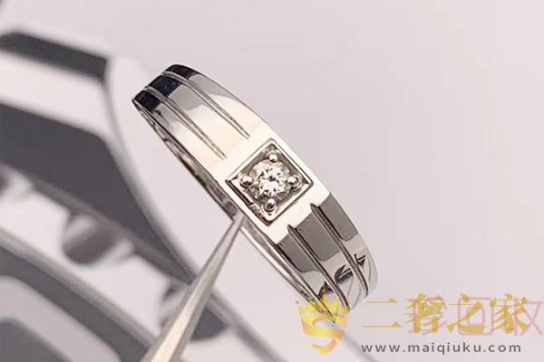 周大福30分pt750钻戒