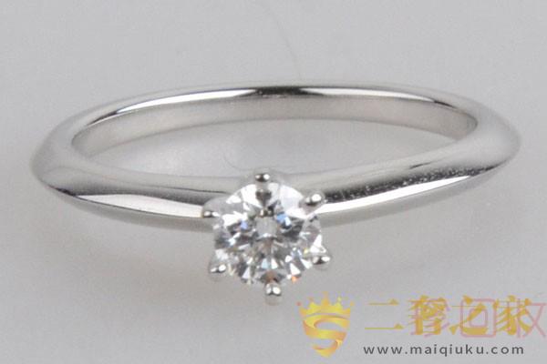 蒂芙尼铂金钻石女戒