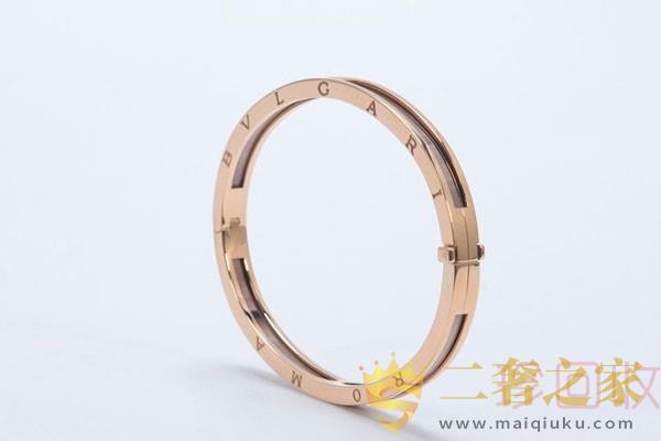 宝格丽18k玫瑰金手镯