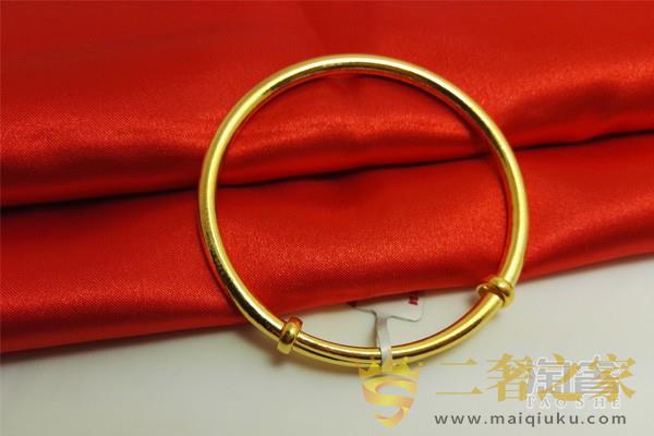 999足金圆条金手镯