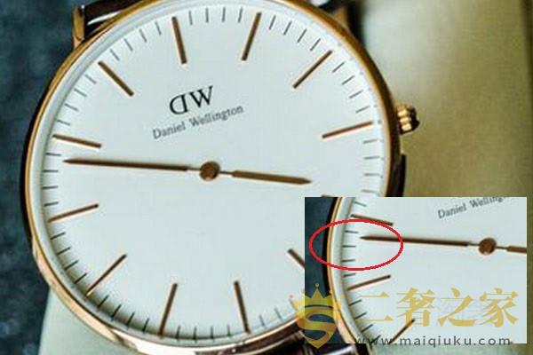 正品dw手表指针细节图展示